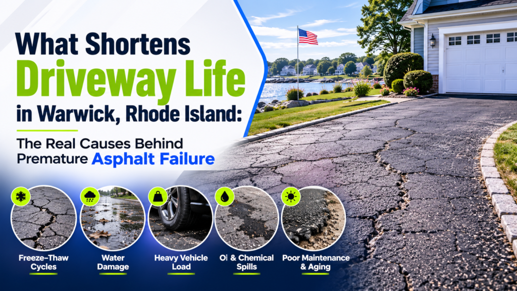 What Shortens Driveway Life in Warwick, Rhode Island: The Real Causes Behind Premature Asphalt Failure